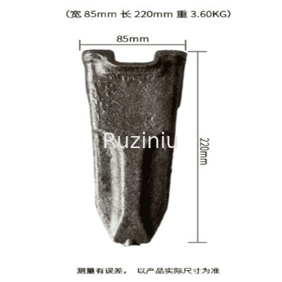 SY115/SY125/SY135/155 के लिए प्रेसिजन फोर्जिंग खुदाई बाल्टी टूथ